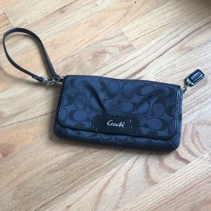 Black Coach Wristlet